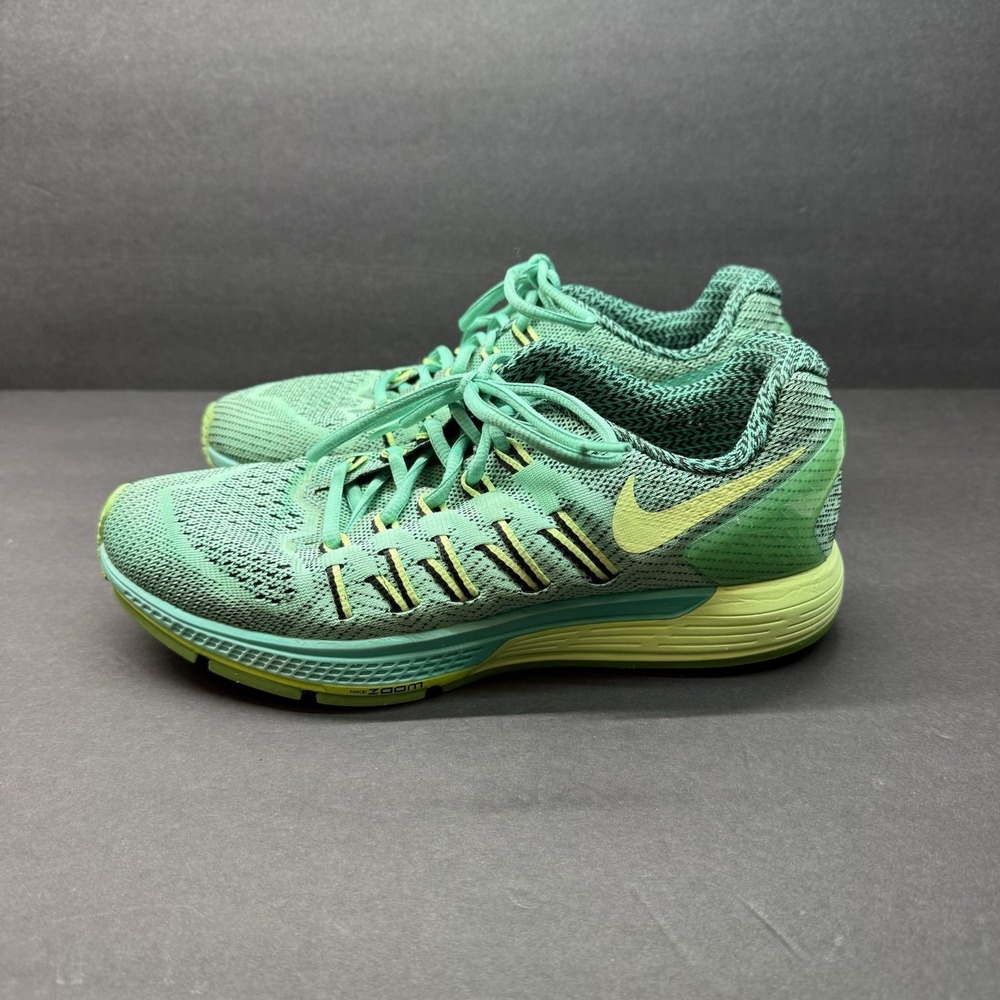 Nike Women Shoe Air Zoom Odyssey Size 10 Sneaker Athletic Running Green Yellow - Picture 5 of 11